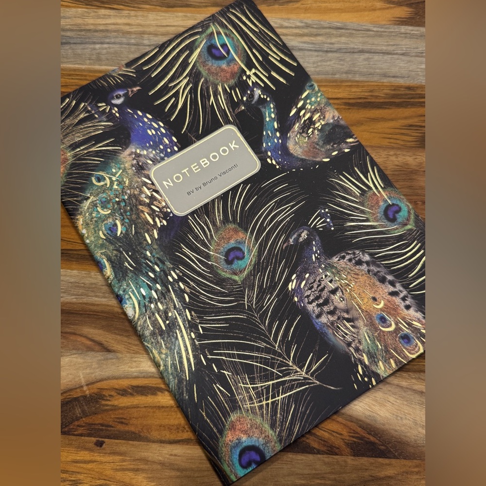 Bruno Visconti Soft Touch Magic Peacocks Notebook Journal A5 NEW